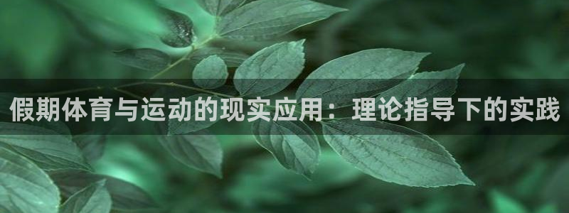 假期体育与运动的现实应用：理论指导下的实践
