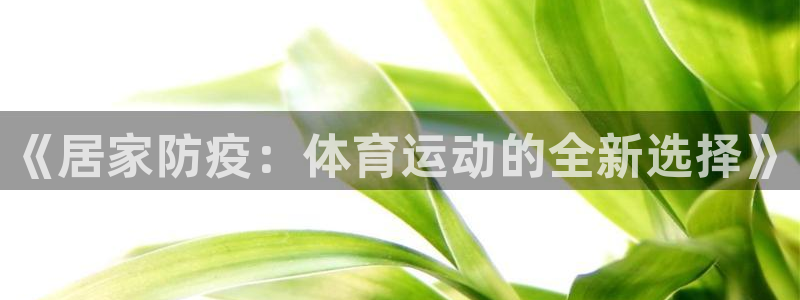 《居家防疫：体育运动的全新选择》